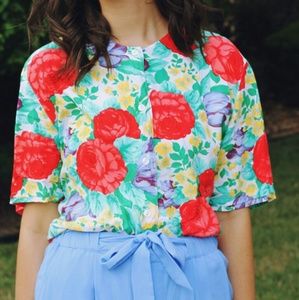 Vintage floral top